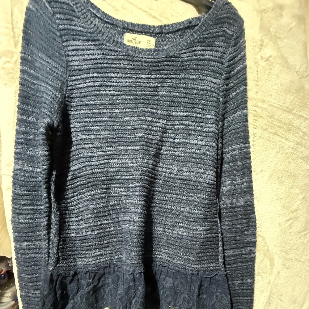 Women's Blue Sweater Hollister